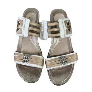 Naot Avantgarde Afrodita Sandal Champagne/Dusty Silver/Quartz Size 39EU